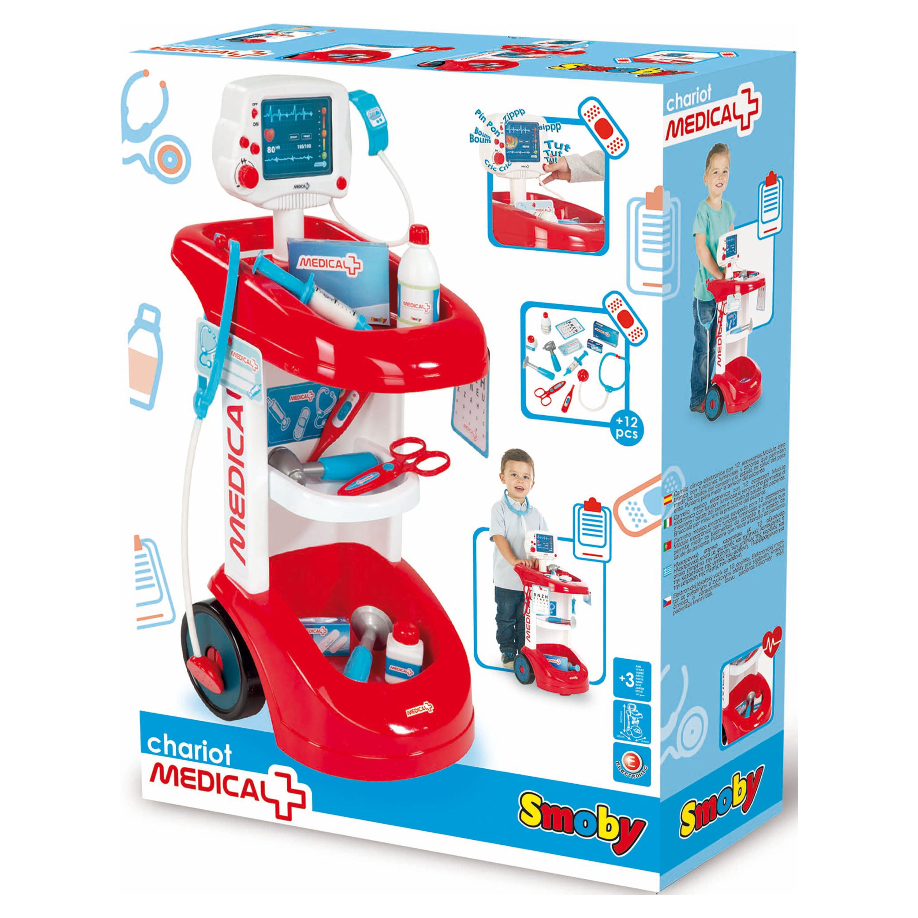 Simba - 12 Piece Electronic Doctor's Trolley