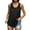 Black, variant on adviicd Women Tank Tops Women's Basic Solid Cami Spaghetti Double Layer Crop Tank Top Light Blue,XL