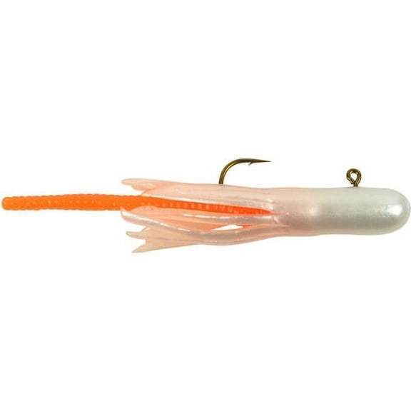 Berkley PowerBait Pre-Rigged Atomic Teasers Fishing Bait, Pearl/Orange