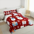 thumbnail image 3 of Manfei Kawaii Winter Snowman Bedding Comforter Set for Kids, Merry Christmas Twin Comforter Sets, Santa Claus Gift Reversible Bedding Set, Ultra Soft Home Decor, 2pcs, 3 of 8