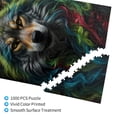 thumbnail image 3 of Disketp Realistic Style Colorful Wolf Custom Puzzle Personalized Puzzles 1000 Pieces, Customized Picture Puzzle for Adult and Teens((29.5×19.7in, Vertical), 3 of 9