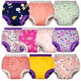 thumbnail image 1 of BIG ELEPHANT Pantalones de Entrenamiento para Niñas Pequeñas, Ropa Interior de Entrenamiento para Niñas Pequeñas, Paquete de 10, 7-8 Años, 1 of 11