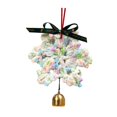 thumbnail image 4 of Copo de nieve de hilo navideño con campana de metal, colgante navideño de 6,3 pulgadas de alto. Estilo D, 4 of 9