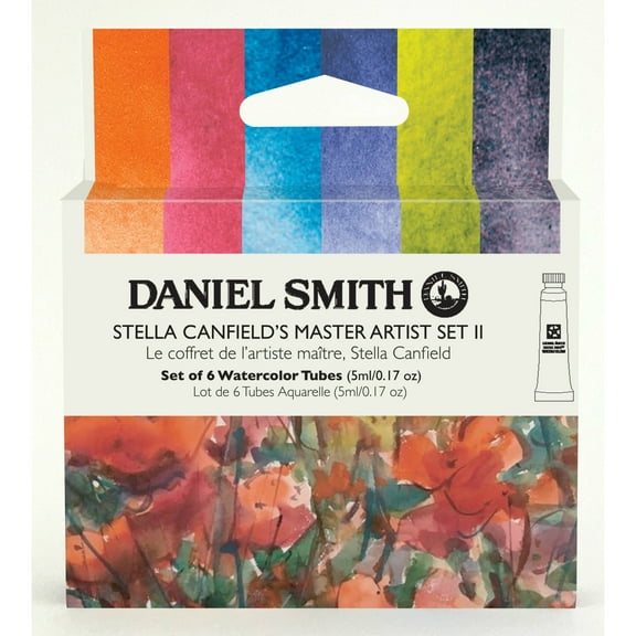 Daniel Smith Artist Edition Watercolor Set, 5ml Tubes, Stella Canfield's 6-Color Master Artist Tube Set II