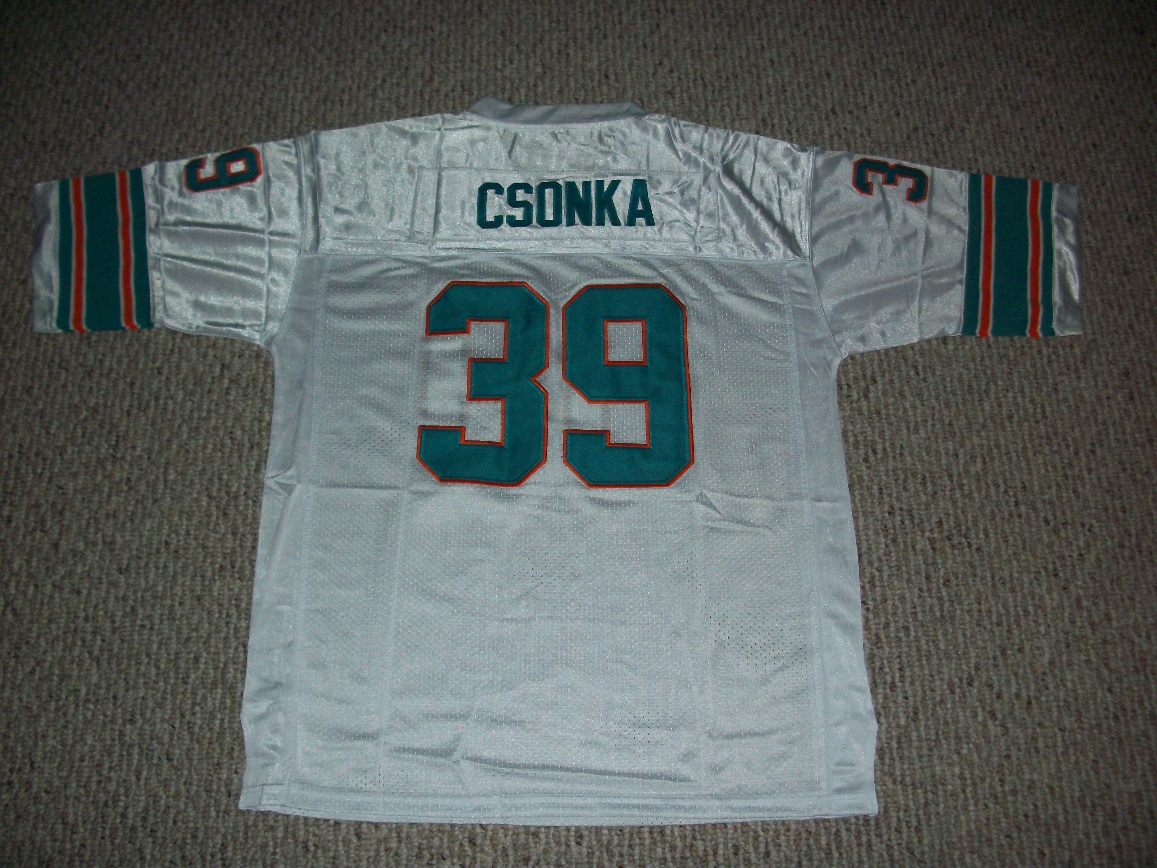 Larry Csonka Jersey #39 Miami Unsigned Custom Stitched White Football New  No Brands/Logos Sizes S-3XL 