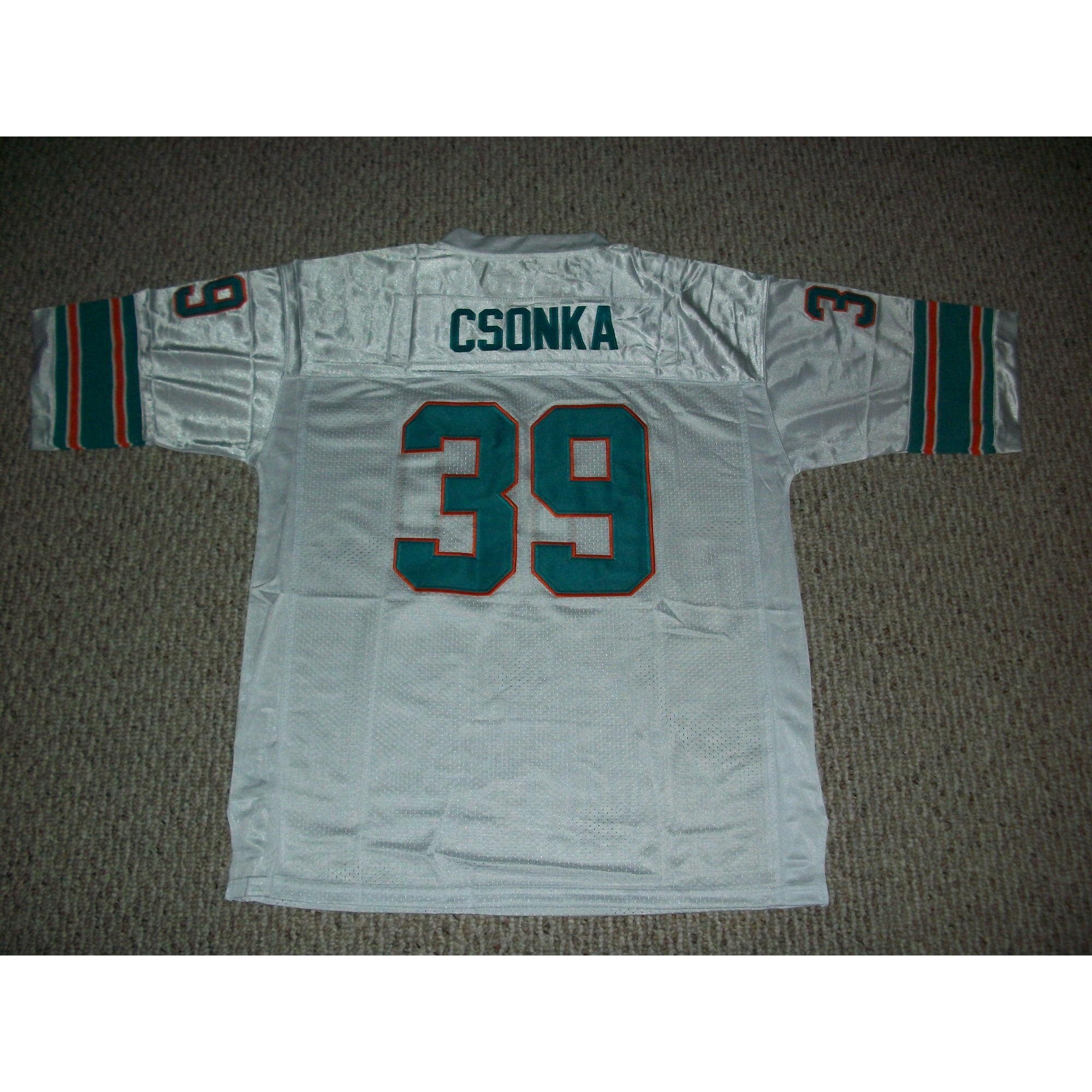Larry Csonka Miami Dolphins Throwback Football Jersey – Best Sports Jerseys
