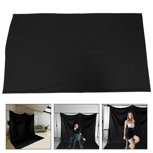 BEADCEST 1Ud Telón Negro Para Fotografía Con Material Duradero Y Fácil De Transportar