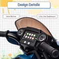 thumbnail image 5 of Licensed Indian Motorcycle 6V Kids Ride on Motorcycle, Battery Powered Electric Motorbike for Toddler with Training Wheels, Headlight, Music, Ride on Toys for 3-6 Years Boys & Girls, Navy Blue, 5 of 9