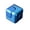 Blue, variant on Rotating Puzzle, Finger Spinner Cube for Adults, BrainTeaser Stress Relief for Focus and Relaxation, Perfect Travel Game Gift, 1Pack Black