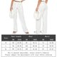 thumbnail image 2 of Pantalones casuales con cierre de cremallera Estilo básico Traje diario elástico para mujer Kuymtek Blanco T XL para Mujer, 2 of 6
