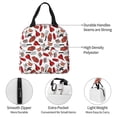 thumbnail image 3 of Yiaed Red Food Print Insulated Lunch Bag Reusable Cute Tote Lunch Box, Leakproof Cooler Lunch Bags for Work Office Travel School Picnic, 3 of 5