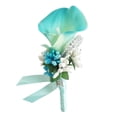 thumbnail image 1 of Ramillete de flores para novios, ramilletes de novia, ramilletes de boda rojos, individuales Cielo azul, 1 of 5
