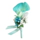 thumbnail image 1 of Ramillete de novia con diamantes de imitación de baya de cala para novia, dama de honor, boda, graduación, niñas Cielo azul, 1 of 5