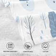 thumbnail image 5 of Yayeee 100% Cotton Hand Towels for Bathroom 16" x 28" Soft Absorbent Kitchen Towel, White Snowman, 5 of 7