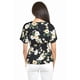 thumbnail image 3 of Blusa escote cruzado Roman Fashion /Juvenil, 6931 (Negro /Amarillo) negro M, 3 of 5