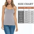 thumbnail image 6 of ACTIVE UNIFORMS Women's Soft and Breathable Cotton Stretch Camisole with Adjustable Strap Tank Top (Grey, Large), 6 of 6