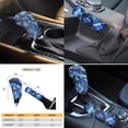 thumbnail image 5 of Renewold Blue Sea Turtle Hibiscus Car Seat Covers Full Set with Steering Wheel Cover Headrest Cover Cup Coasters Car Handbrake Cover Gear Shift Cover Auto Seat Cover Accessories Decor 11 PCS Set, 5 of 7
