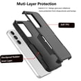thumbnail image 3 of For Galaxy S23 FE Case, 2 in 1 Heavy Duty Armor Shockproof Cases,Hisdou Hybrid Dual Layer Rubber Drop Protection Grip Plastic Bumper Sturdy Phone Cover for Samsung Galaxy S23 FE 6.4"-Black, 3 of 6