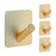 thumbnail image 1 of For Heavy Duty Adhesive Hooks Squareslash Hook Gold, 1 of 5