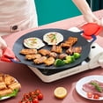 thumbnail image 5 of Cast Iron Plates For Grills,Double Ear Nonstick Round Griddle,BBQ Grill Pan,For Outdoor Camping & Indoor Kitchen,Suitable for various stoves 30CM, 5 of 8