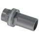 thumbnail image 1 of Adaptador de conector de tubo recto de ajuste de tanque de agua de PVC ID de 3/4" Uxcell, gris 1, 1 of 6