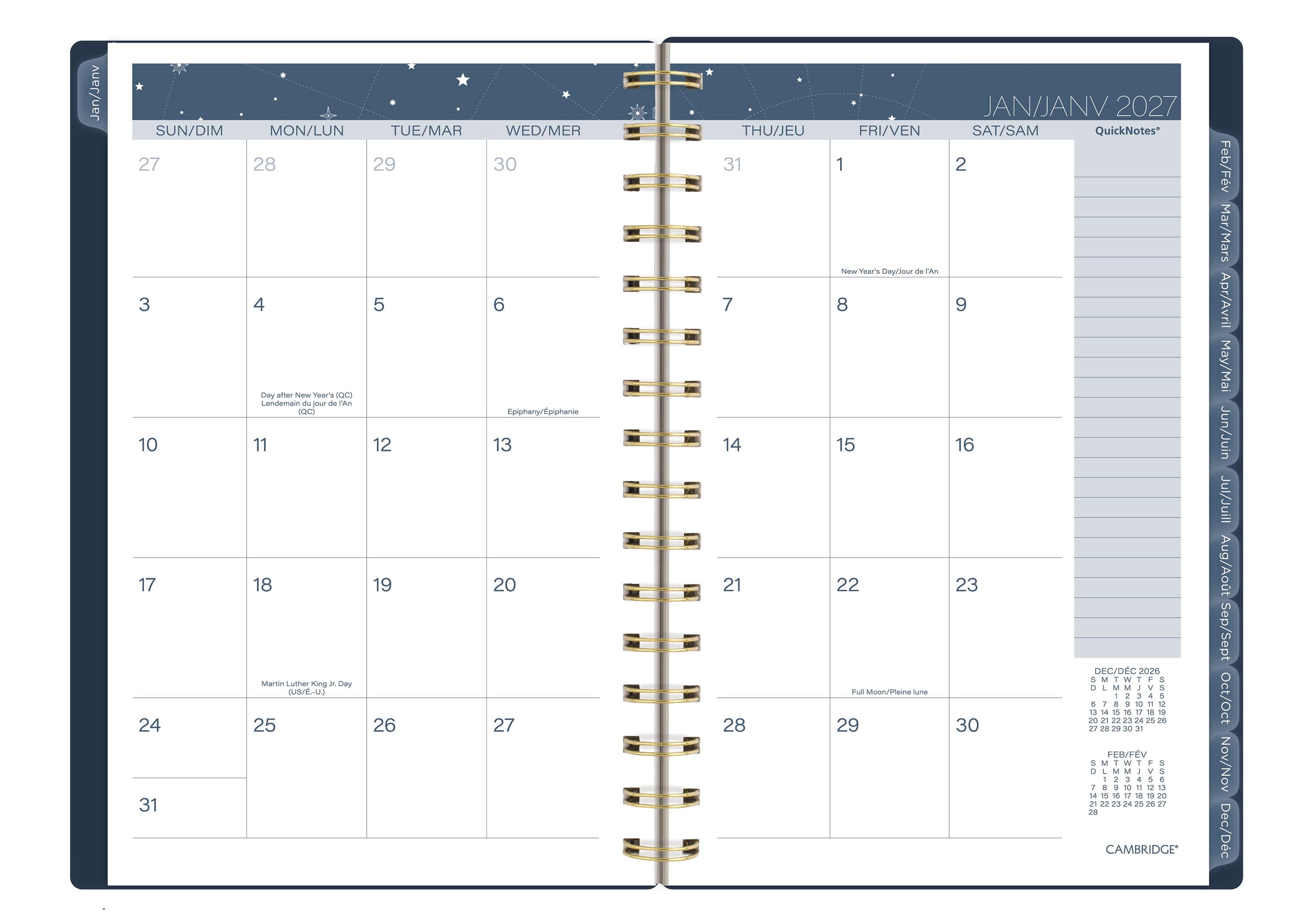 Cambridge® Stargazer Weekly/Monthly Planner, small