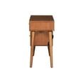 thumbnail image 5 of 4 Drawers Wooden Dressing Table With Charging Feature & Stool - Bohemian Walnut Retro Style, 5 of 5