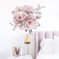 thumbnail image 1 of Peony Flower Wall Stickers Removable Wall Decals Home Decor for Bedroom Living Room, 1 of 7