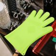 thumbnail image 3 of HOMEMAXS Bbq Glove Oven Mitts Curling Iron Glove Grill Gloves Silicone Gloves For Cooking Hair Styling, 3 of 8