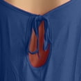 thumbnail image 3 of Blusas con hombros descubiertos y cortes para mujer, blusas holgadas de verano, camisetas de manga corta con estampado de murciélago, camisetas casuales holgadas con cuello redondo para, 3 of 5