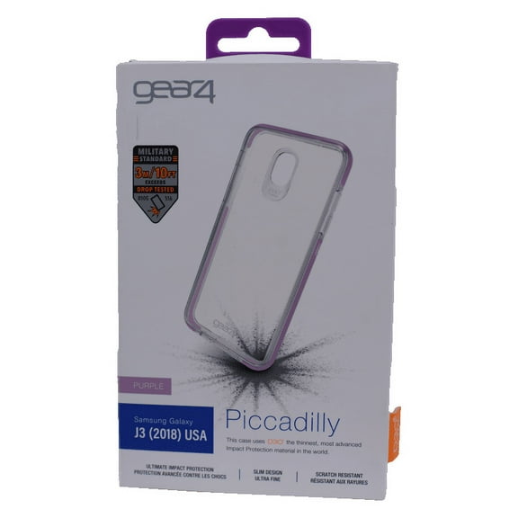 Gear4 Piccadilly Series Case for Samsung Galaxy J3 (2018) - Clear/Purple