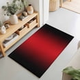 thumbnail image 2 of Entryway Rug 2'x3', Black Red Ombre Kitchen Runner Rugs Non-Slip Carpet Mats, Modern Art Abstract Aesthetics Bedside Rugs Runners Washable Floor Carpet for Bathroom Laundry Room, 2 of 8