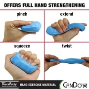CanDo TheraPutty Exercise Material, 6 Oz, Blue, Firm