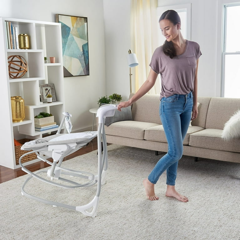 Ingenuity SimpleComfort Infant Swing Rocker, 2-in-1, Vibrating