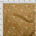 thumbnail image 3 of oneOone Cotton Cambric Brown Fabric Beach Hawai Sewing Material Print Fabric By The Yard 42 Inch Wide, 3 of 4