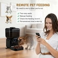 thumbnail image 4 of JOVELL 6.5L Automatic Cat Feeder with 1080P HD Camera, 2.4GHz WiFi Smart Pet Feeder, App Control & Two-Way Audio Dog Food Dispenser, Black, 4 of 9