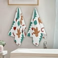 thumbnail image 4 of Christmas Tree Gingerman Hand Towels, Candy Xmas Stocking Kitchen Towel Ultra Soft and Absorbent,Decorative Fingertip Face Towel for Bathroom Hotel, 2 PCS, 28.3"x 14.4", 4 of 6