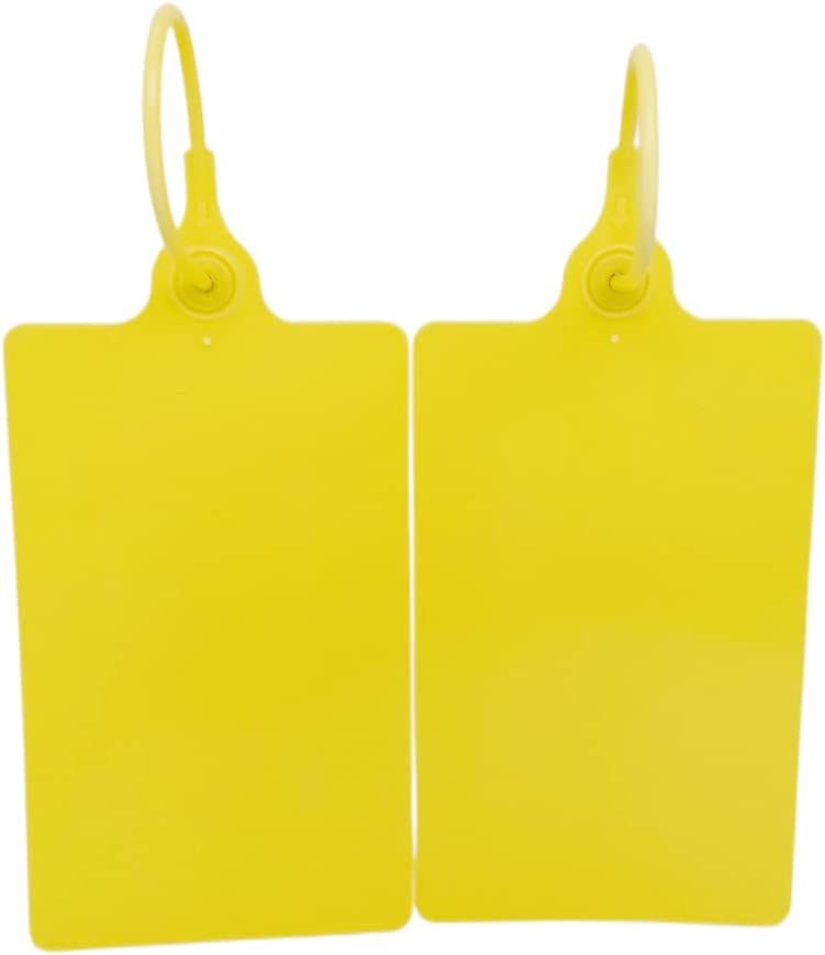 Blank Waterproof Plastic Tags Marker Ties Large Labeling Tags Plastic Seals Shipping Tags