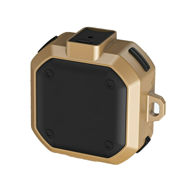 bedienty PC Earbud Case Portable Stylish Anti-lost Switch Lock Replacing Nonslip Life Waterproof Cover Protector with Keyring Dark Brown