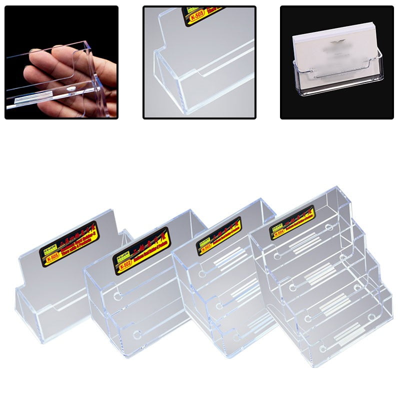 Leicraft Acrylic Business Card Holder for Desk,Card Organizers and