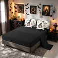 thumbnail image 4 of Erosebridal Raven Skull Queen Bedding, Romantic Rose Bedding Comforter Set Queen, White Beige, Black Reversible, 7pcs, 4 of 6