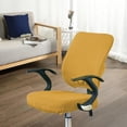 thumbnail image 4 of Stretch Jacquard Computer Chair Seat Covers, Removable Washable Desk Chair Seat Pad Protectors , Yellow Seat Cover, 4 of 8