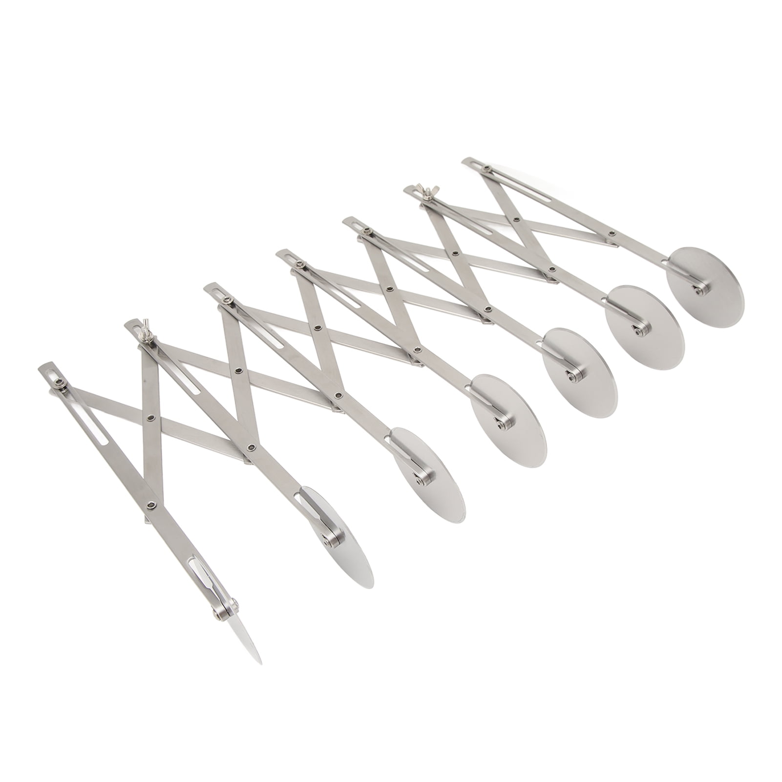7 Wheel Pastry Cutter Roller, Stainless Steel Compact 7 Wheel