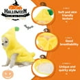 thumbnail image 2 of GASTROPOD Whimsical Girl Pet Halloween Costume - Polyester Banana Transformation Outfit, L, 2 of 7