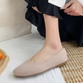 thumbnail image 6 of Miluxas Women's Ballet Flats, Square Toe Slip-On Shoes with Soft Breathable Fabric, Lightweight Casual Flats for office,Walking Pink 7.5(40), 6 of 7