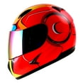 thumbnail image 3 of 1Storm Motorcycle Street Bike BMX MX Youth Kids Full Face Helmet HG316 Iron Man Red, 3 of 5