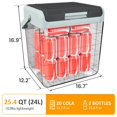 thumbnail image 2 of Nevera Eléctrica y Calentadora Portátil SUNVIVI 25QT para Auto, 2 of 7