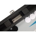 thumbnail image 3 of Silverman & Co. 13-inch Premium Backgammon Set - Travel Size - Black/Astral Blue, 3 of 11