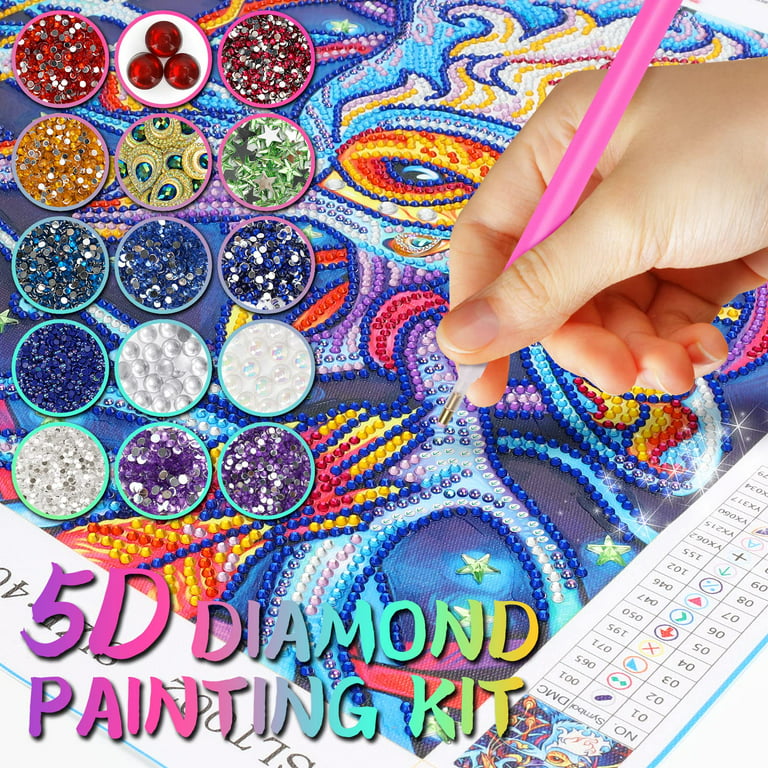 SUNNYPIG 5D Diamond Art for 8 9 10 11 12 Years Old Teens, Crafts Gifts for  Adult Kids Age 9-13 Paint by Numbers for Children Elephant Painting Kits