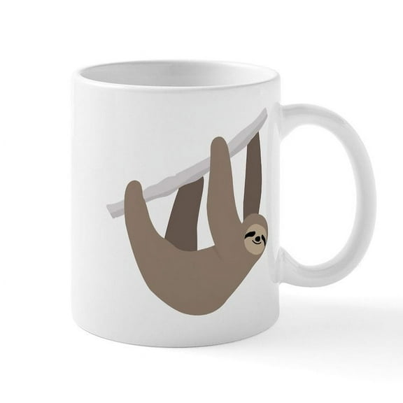 CafePress - Sloth - 11 oz Ceramic Mug - Novelty Coffee Tea Cup